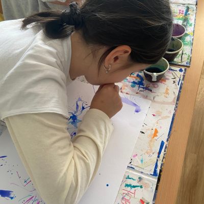 II. oddělení - rozfoukávání barev